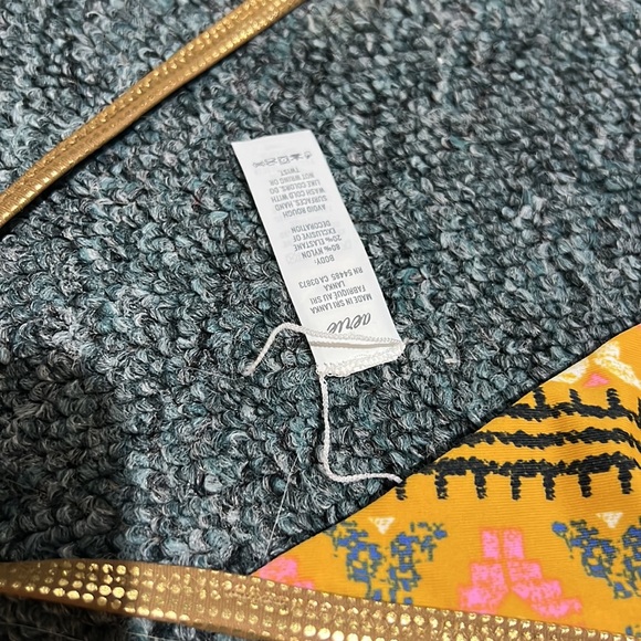 BRAND NEW with tags RARE Aerie reversible bikini high waist jet set beach Ikat - Picture 5 of 10